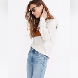 Madewell (Re)sourced Cotton Mainstay Sweatshirt in Kimball Stripe